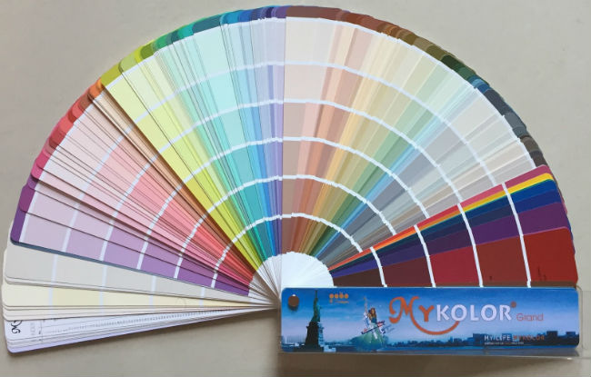 Bảng màu - Mykolor: Bảng màu Mykolor rất đa dạng và phong phú, với hàng trăm màu sắc từ cổ điển đến hiện đại, phù hợp với mọi sở thích và phong cách trang trí. Bạn sẽ dễ dàng tìm được màu sơn ưng ý cho ngôi nhà của mình.